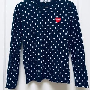 Comme des Garçons PLAY poka-dot Top